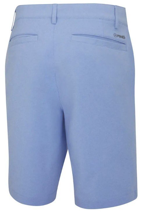 PING Barret men's shorts, cornflower blue marl