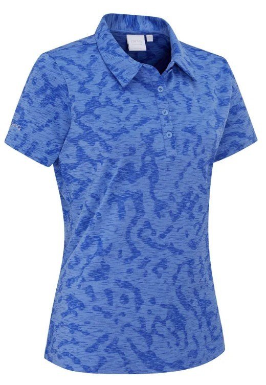 PING Bethany women's polo, cornflower blue