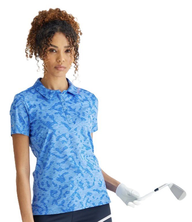 PING Bethany women's polo, cornflower blue