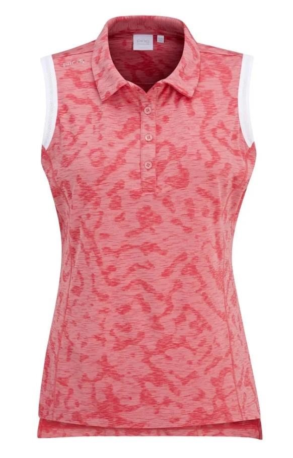PING Colleen Sleeveless women's polo, sweet pea