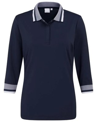 PING Lindsey ladies polo, navy/white