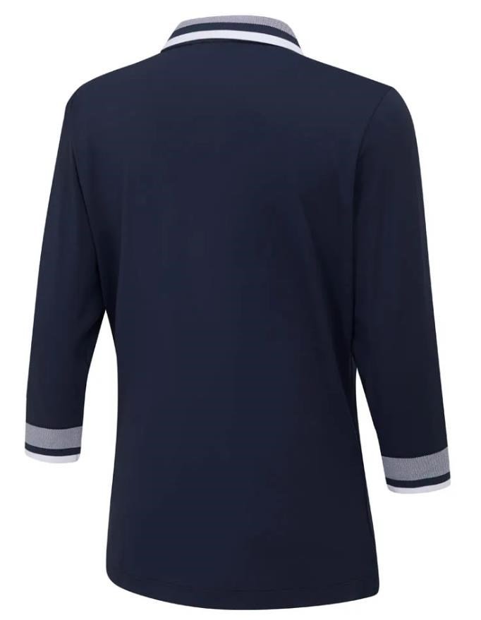 PING Lindsey ladies polo, navy/white
