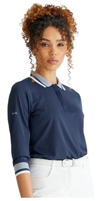 PING Lindsey ladies polo, navy/white