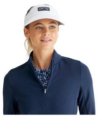 PING Abigale Performance Fleece women's sweatshirt, navy