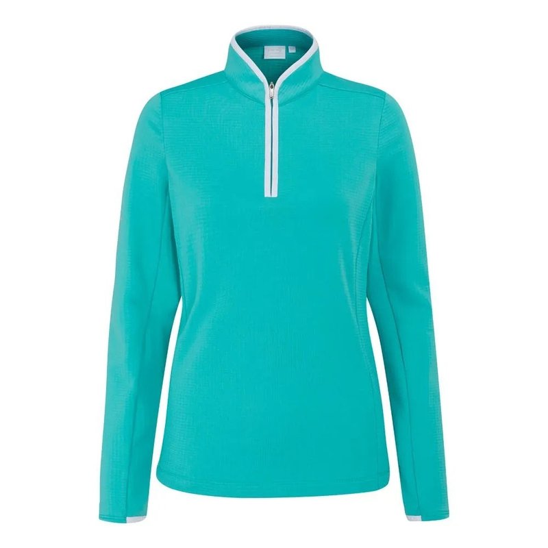 PING Abigale Fleece ladies sweatshirt, bright aqua