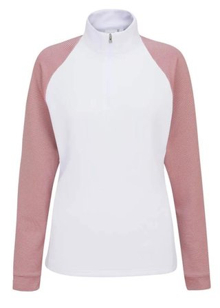 PING Tembi women's sweatshirt, white/sweet pea