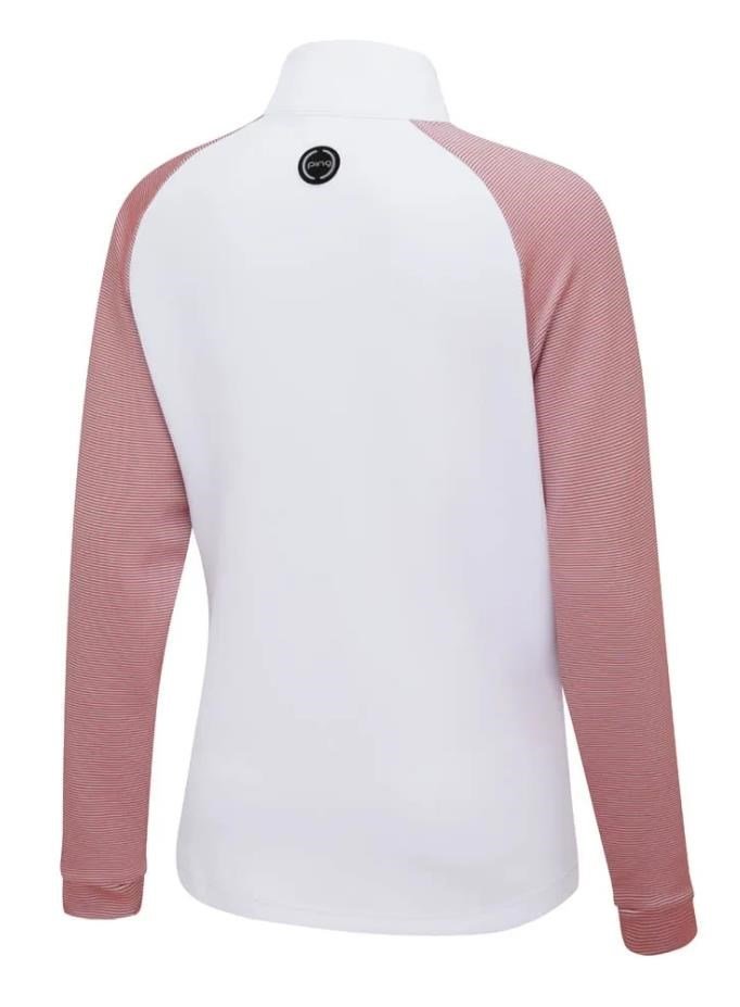PING Tembi women's sweatshirt, white/sweet pea