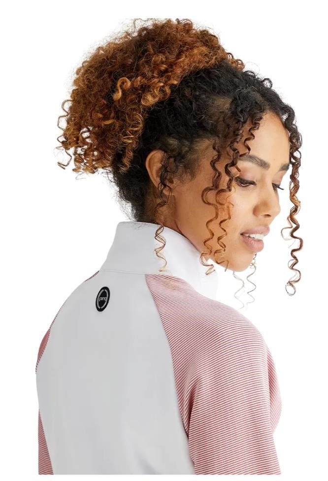 PING Tembi women's sweatshirt, white/sweet pea