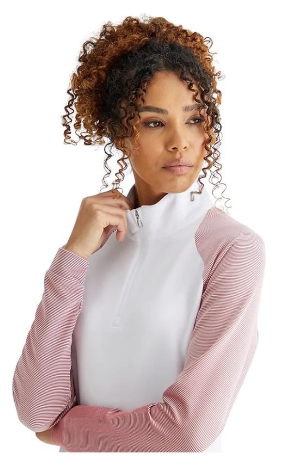 PING Tembi women's sweatshirt, white/sweet pea