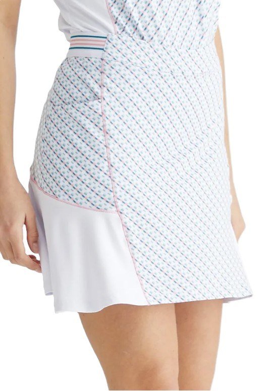 PING Odetta ladies skort, white/neoteric
