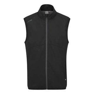 PING Ashbourne men's fleece vest, black/asphalt