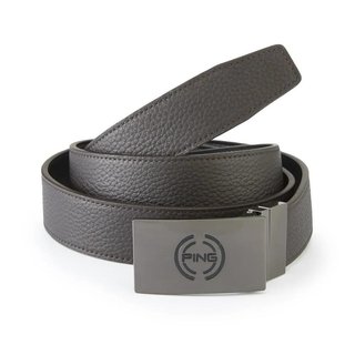 PING Stamp Reversible mens belt, brown/black