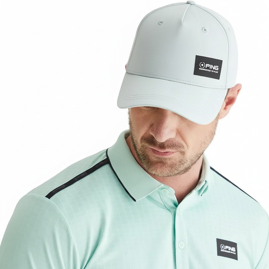 PING Koa men's baseball cap, pearl grey marl