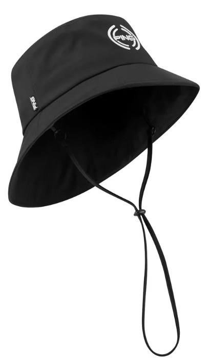 PING SensorDry waterproof men's bucket hat, black