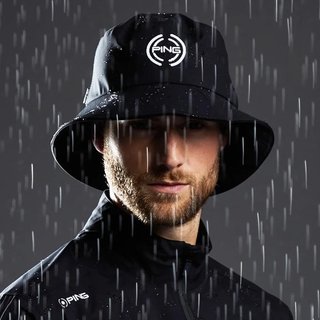 PING SensorDry waterproof men's bucket hat, black
