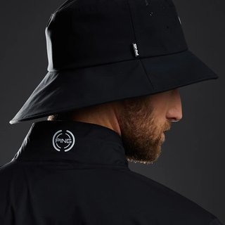 PING SensorDry waterproof men's bucket hat, black