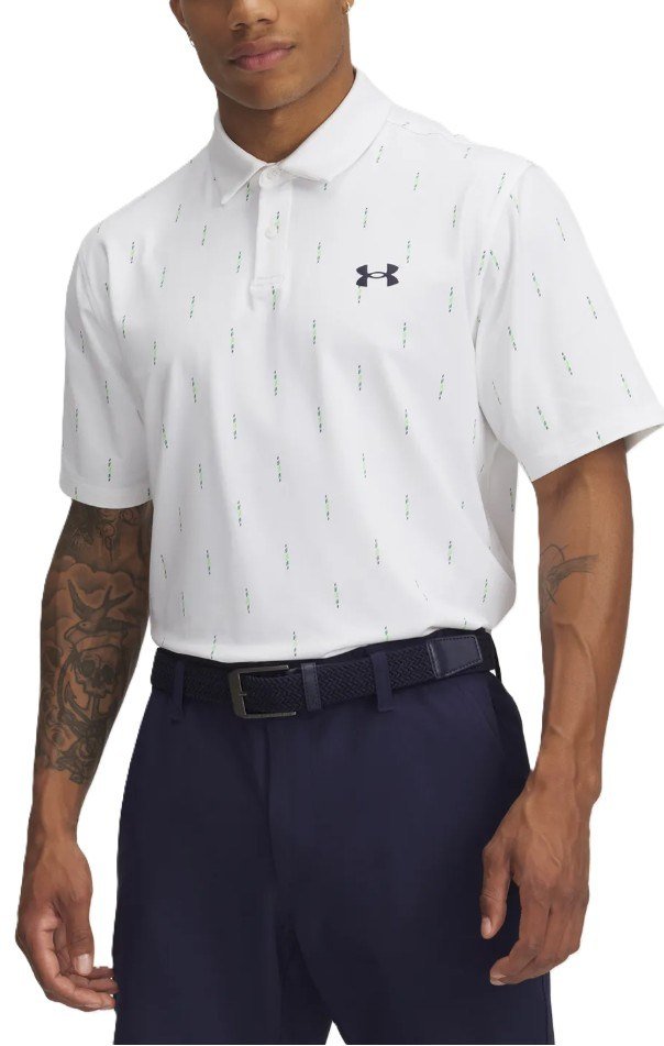 Under Armour T2G Printed men's polo, white