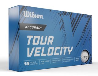 Wilson Tour Velocity Accuracy golf balls 2025 (15 balls)
