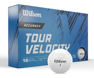 Wilson Tour Velocity Accuracy golf balls 2025 (15 balls)