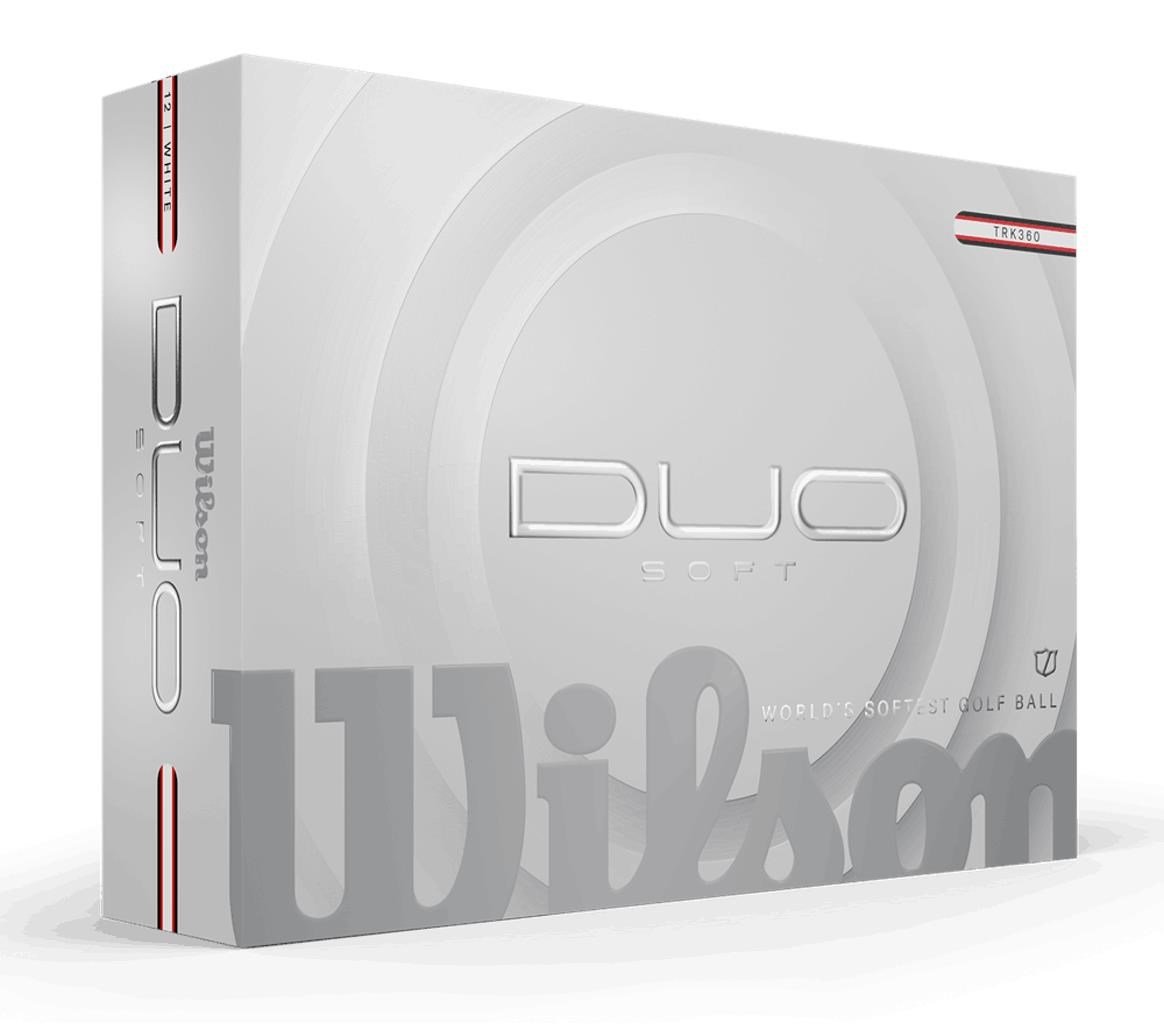 Wilson Duo Soft TRK360 golf balls 2025, white/red