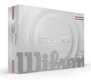 Wilson Duo Soft TRK360 golf balls 2025, white/red