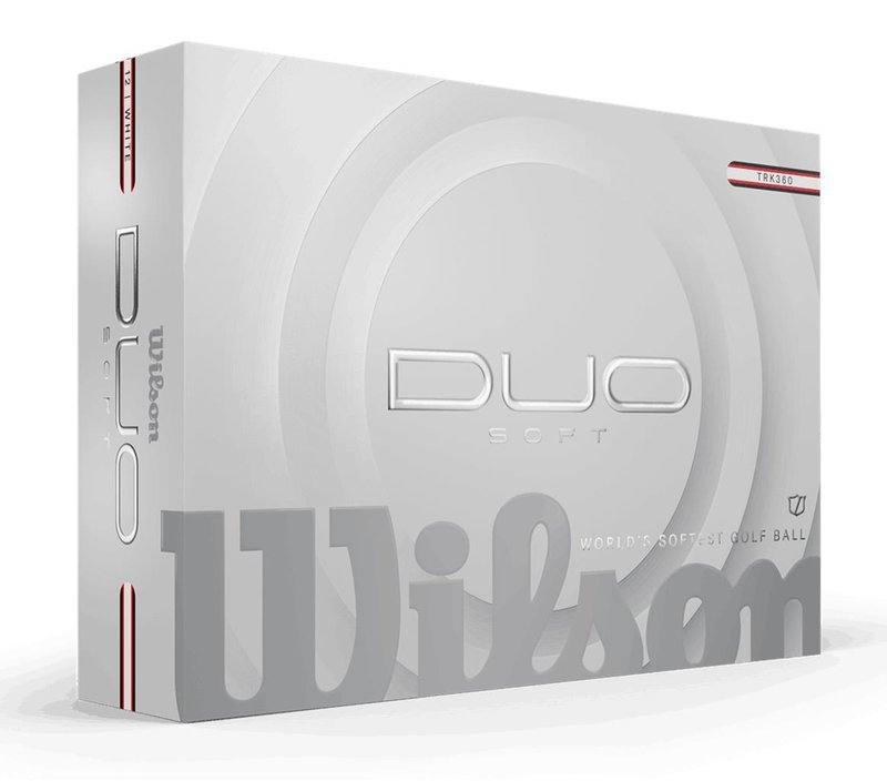 Wilson Duo Soft TRK360 golf balls 2025, white/red