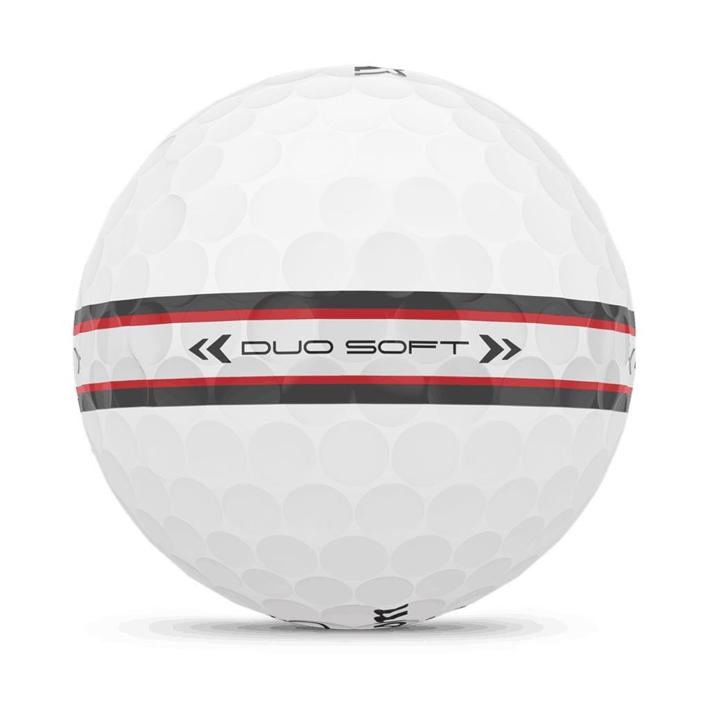 Wilson Duo Soft TRK360 golf balls 2025, white/red