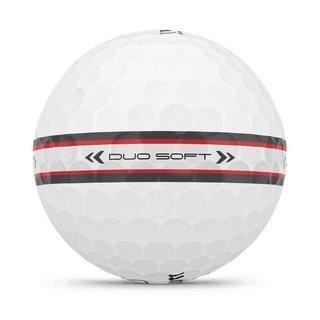 Wilson Duo Soft TRK360 golf balls 2025, white/red