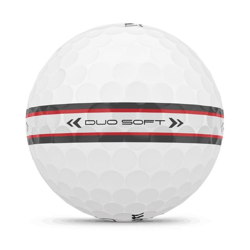 Wilson Duo Soft TRK360 golf balls 2025, white/red