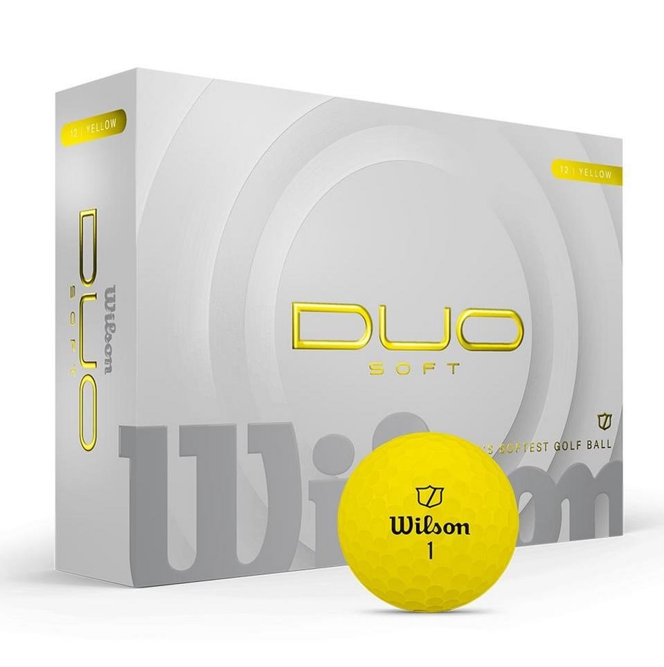 Wilson Duo Soft golf balls, yellow