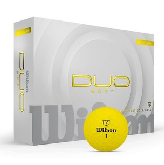 Wilson Duo Soft golf balls, yellow