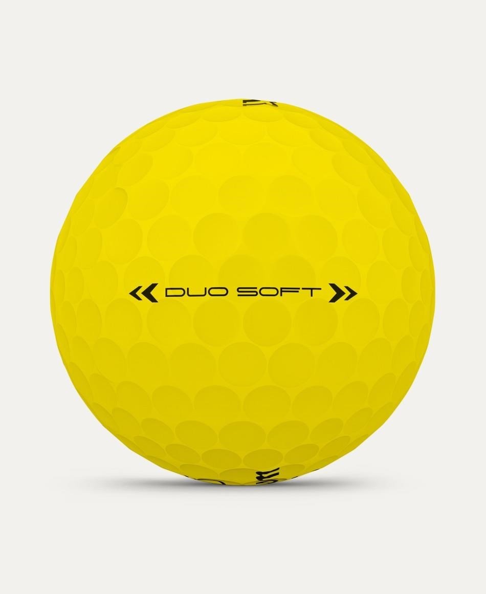 Wilson Duo Soft golf balls, yellow