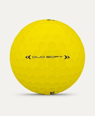 Wilson Duo Soft golf balls, yellow