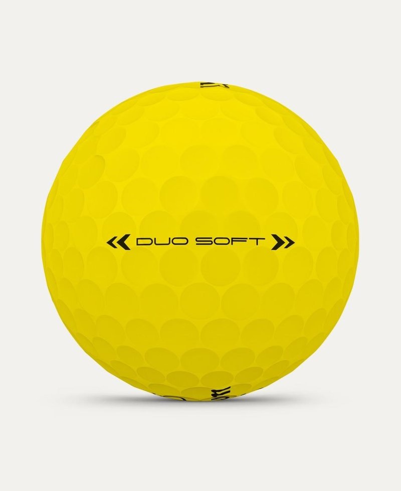 Wilson Duo Soft golf balls, yellow