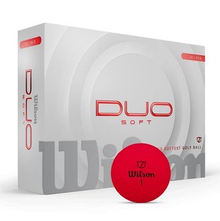 Wilson Duo Soft golf balls, red