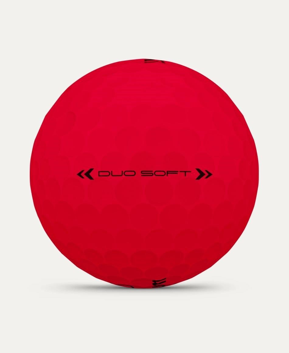 Wilson Duo Soft golf balls, red
