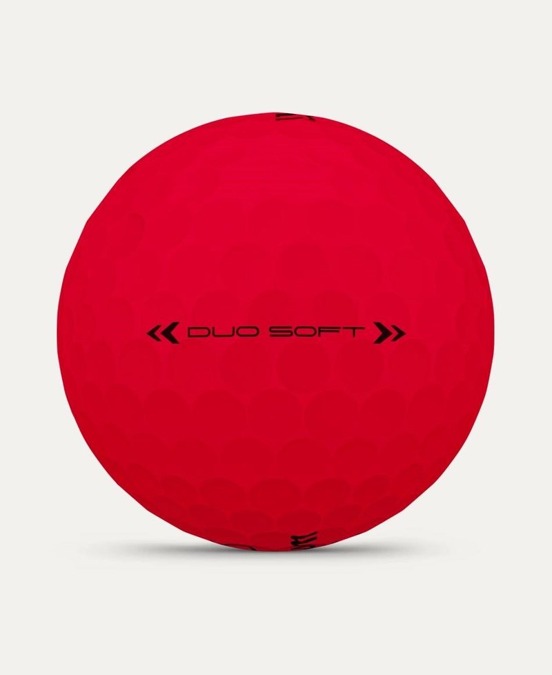 Wilson Duo Soft golf balls, red