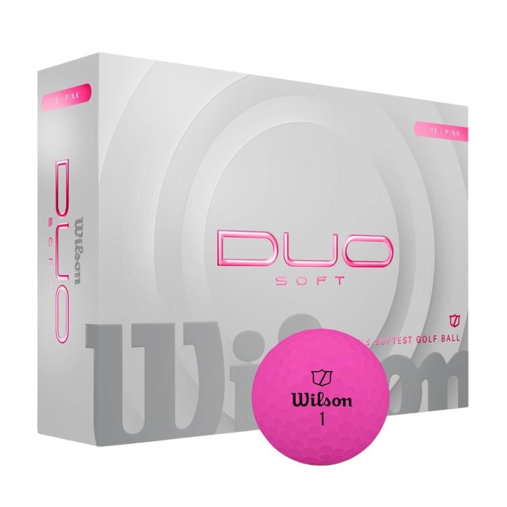 Wilson Duo Soft golf balls, pink