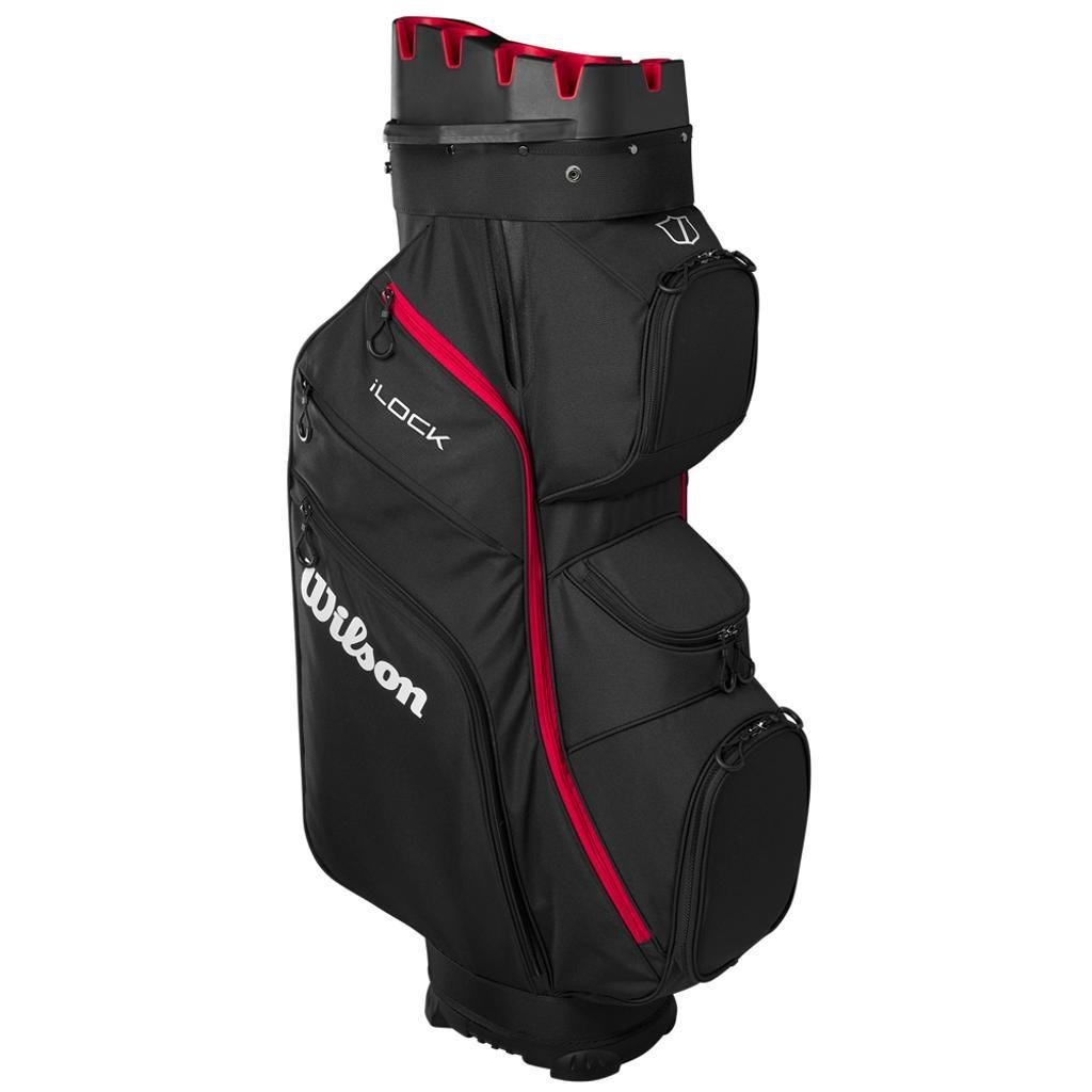 Wilson I Lock cart bag, black/red