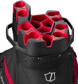 Wilson I Lock cart bag, black/red