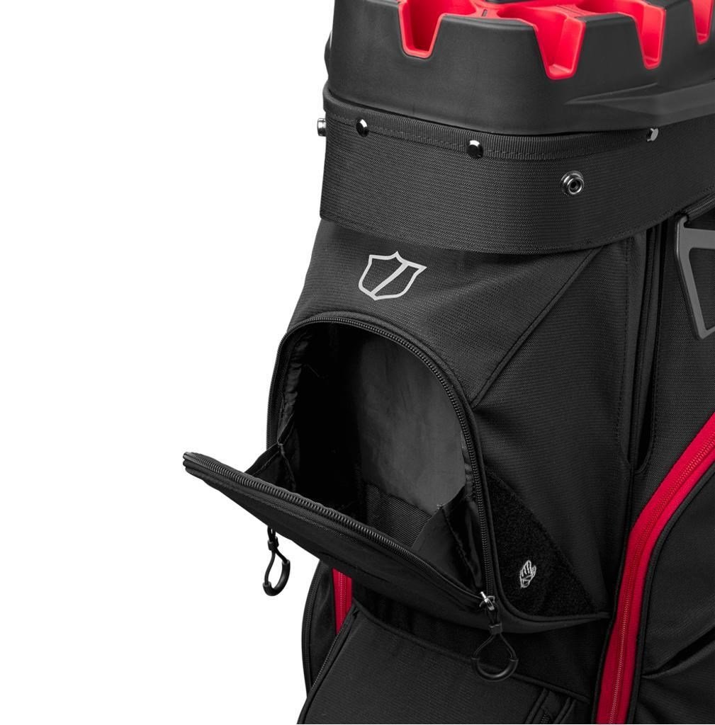 Wilson I Lock cart bag, black/red