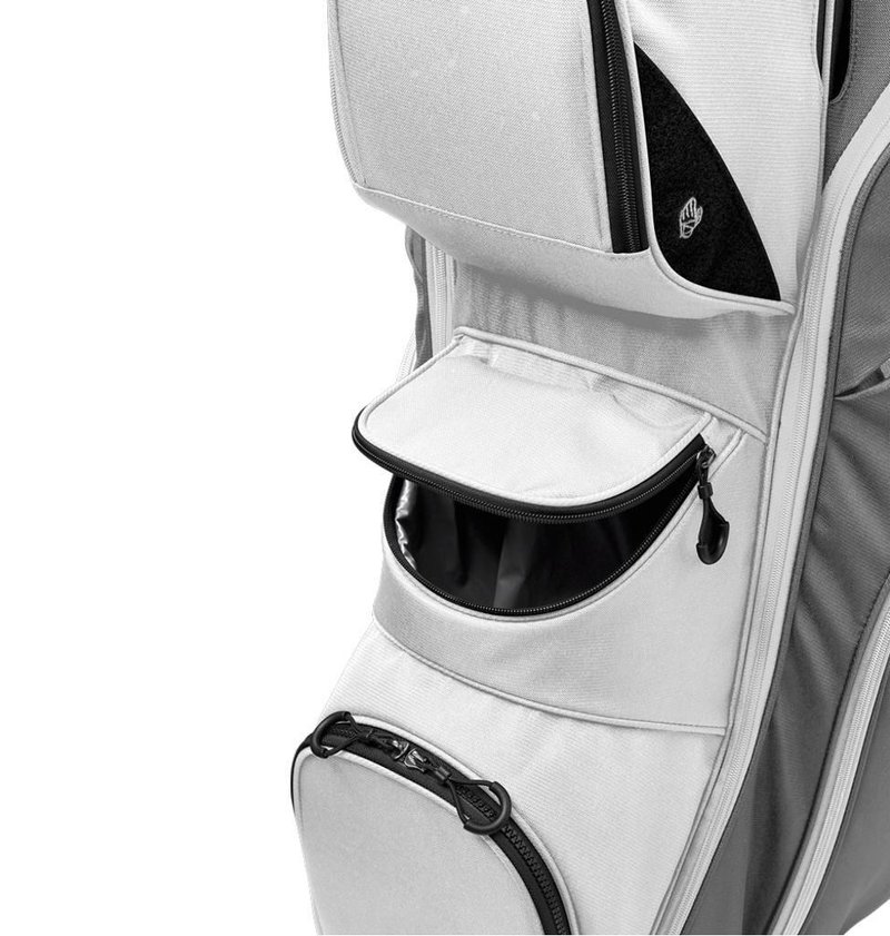 Wilson I Lock cart bag, gray/white/black
