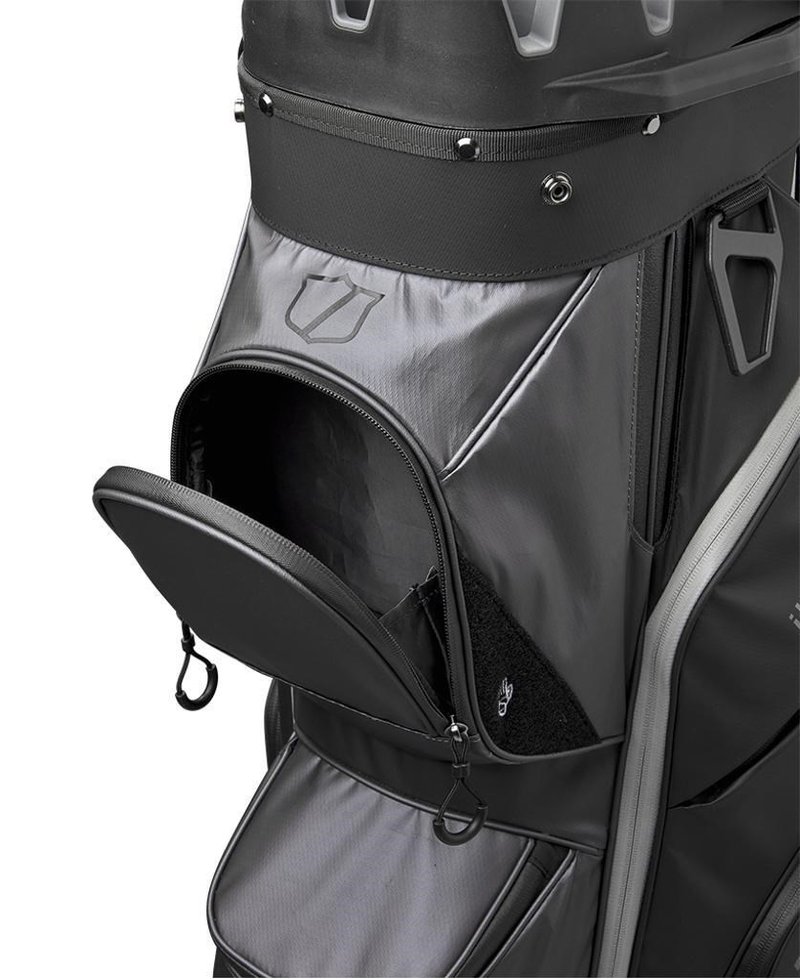 Wilson I Lock cart bag, black/gray