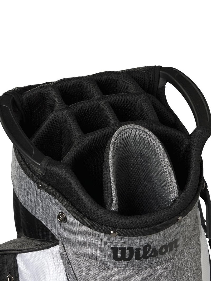 Wilson Feather cart bag, black/grey/white