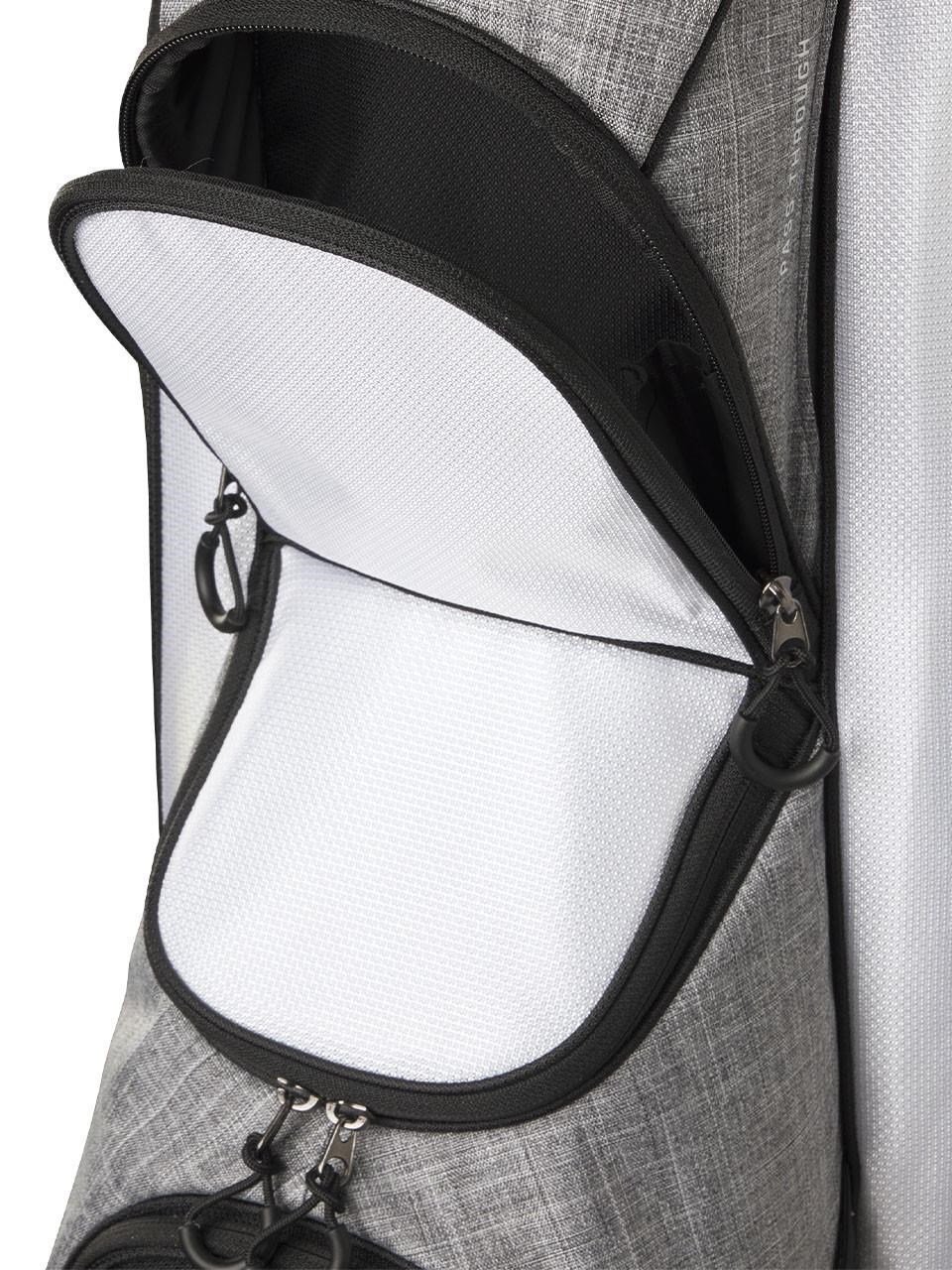 Wilson Feather cart bag, black/grey/white