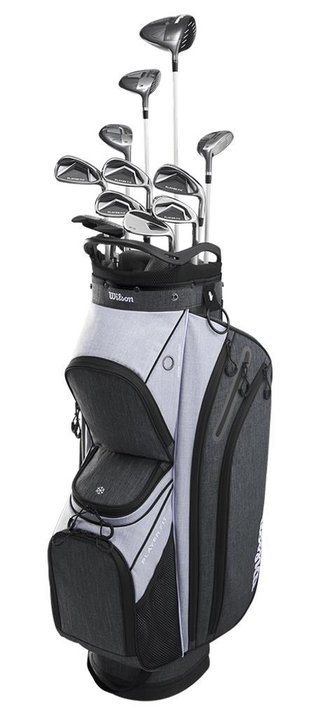 Wilson Player Fit Premium ladies golf set, graphite + cart bag
