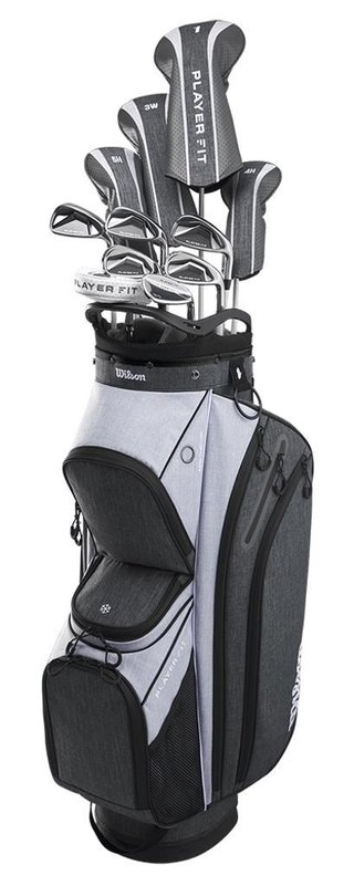 Wilson Player Fit Premium ladies golf set, graphite + cart bag