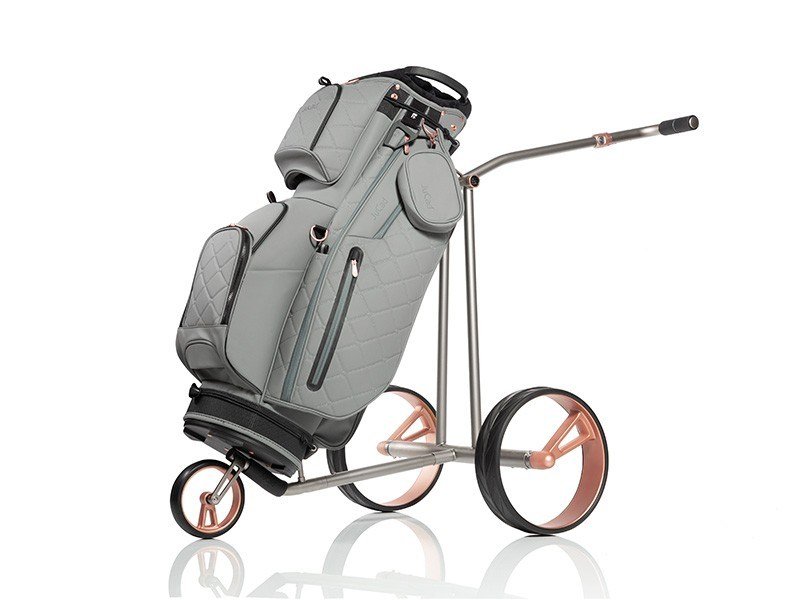 JuCad Phantom Titan Rose 2.0 electric trolley + carry bag, titanium