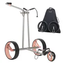 JuCad Phantom Titan Rose 2.0 electric trolley + carry bag, titanium