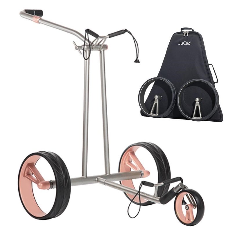 JuCad Phantom Titan Rose 2.0 electric trolley + carry bag, titanium